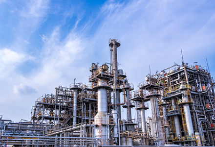 石油プラントの写真